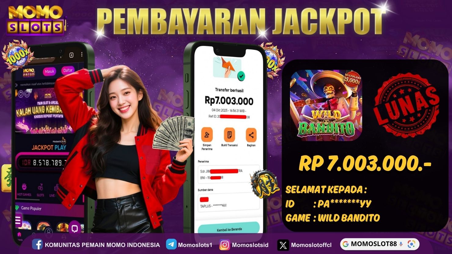 MOMOSLOTS JACKPOT SLOT WILD BANDITO